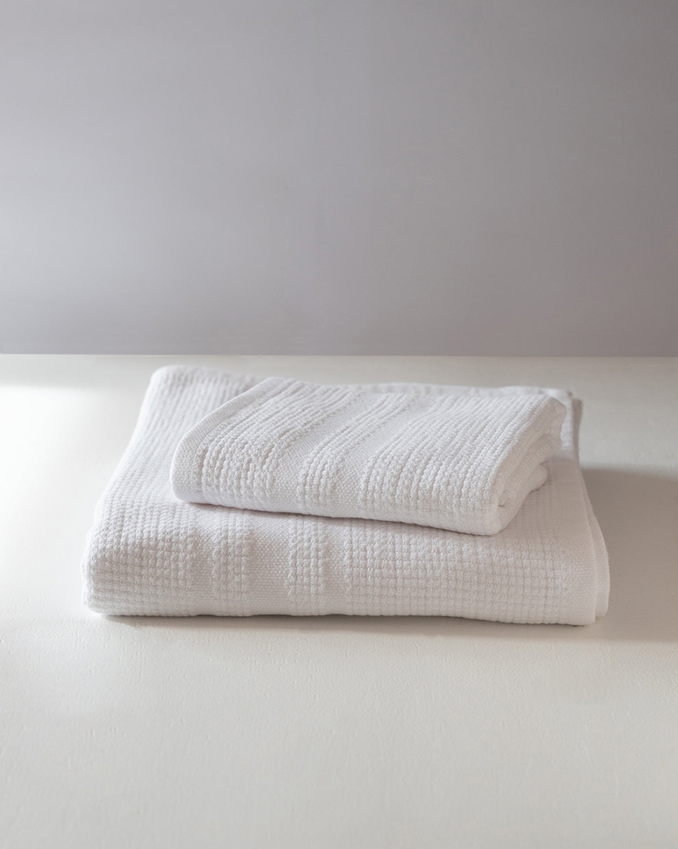 TOWEL organic block rib