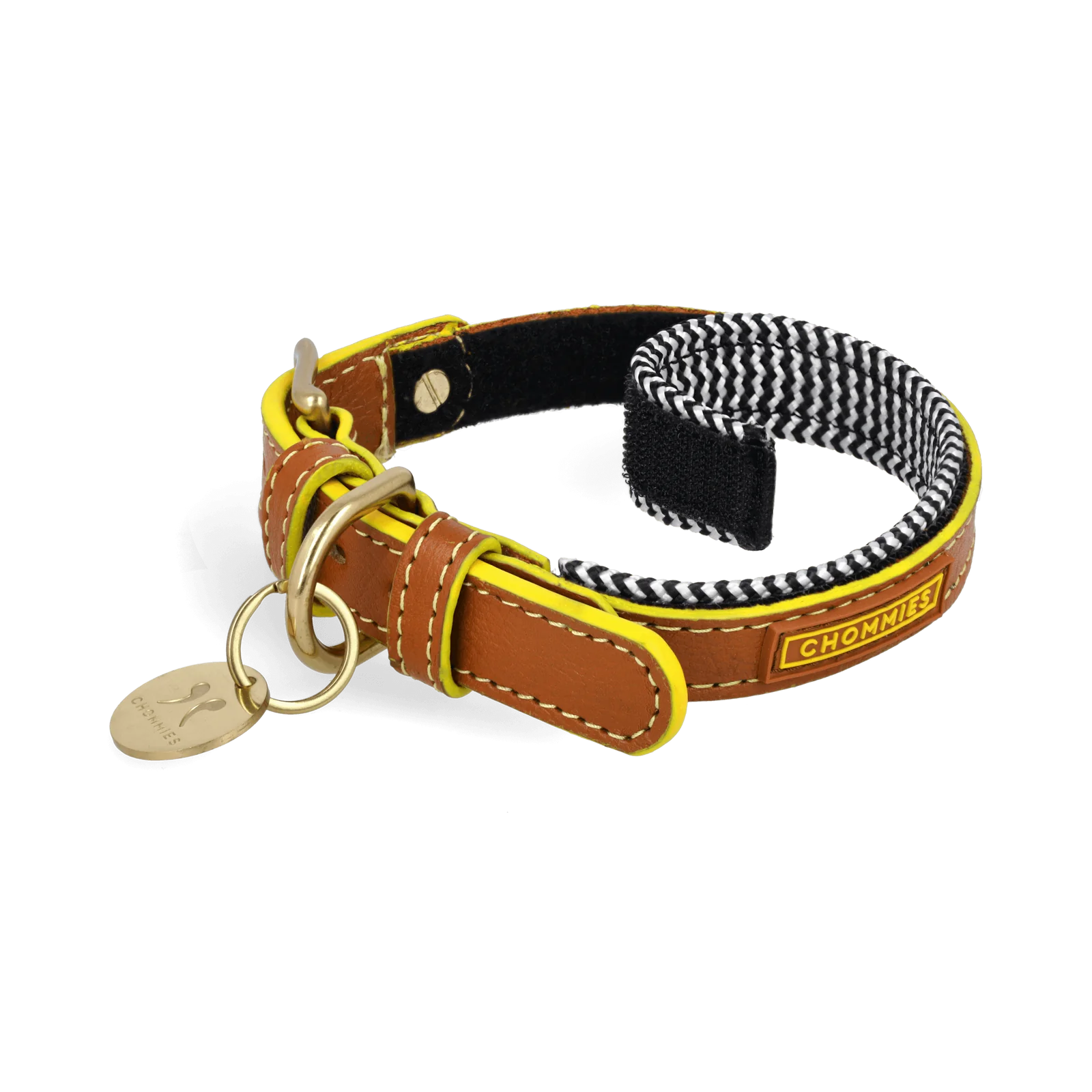 ADJUSTABLE DOG COLLAR cognac west