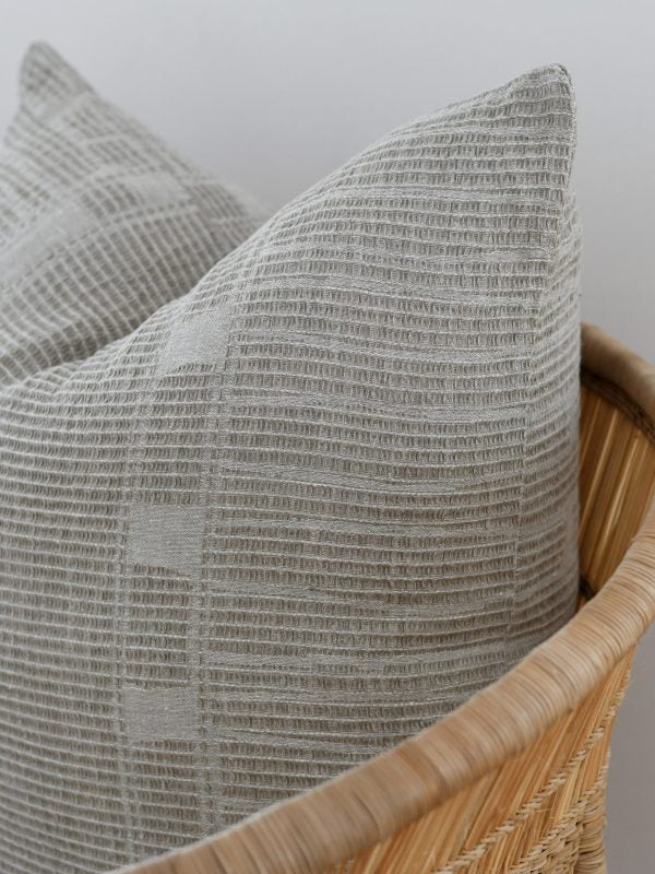 100% linen bogolan cushion cover